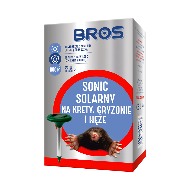 BROS Sonic solarny - odstrasza kretyBROS Sonic solarny - odstrasza krety