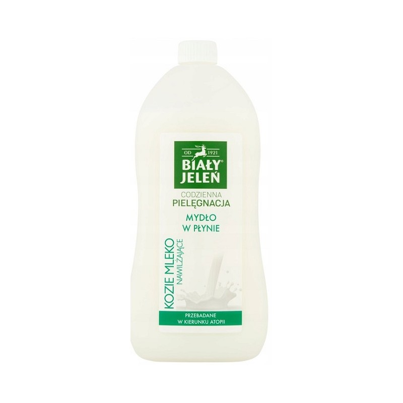 Hipoalergiczne mydło w płynie BIAŁY JELEŃ z ekstraktem z koziego mleka zapas 1lHipoalergiczne mydło w płynie BIAŁY JELEŃ z ekstraktem z koziego mleka zapas 1l