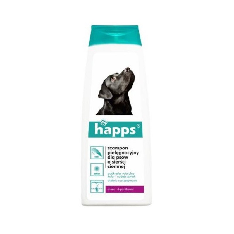 HAPPS szampon pielęgnacyjny dla psów o sierści ciemnej 200mlHAPPS szampon pielęgnacyjny dla psów o sierści ciemnej 200ml