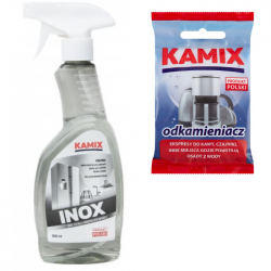 INOX Płyn Kamix 0,5L czyszczenie OKAPÓW i stali nierdzewnej GRATIS
