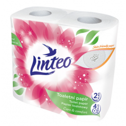 Papier toaletowy bezzapachowy Linteo 4 szt 2W