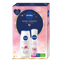 Prezent na Dzień Babci NIVEA ROSE TOUCH Zestaw Kosmetyków Dezodorant 150ml + Żel pod prysznic 250ml
