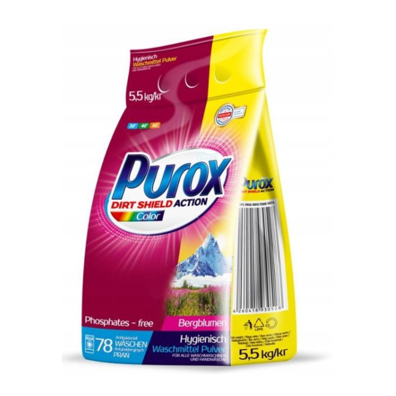 Proszek do prania Purox Color - 5,5 kg  NIEMIECKI HITProszek do prania Purox Color - 5,5 kg  NIEMIECKI HIT