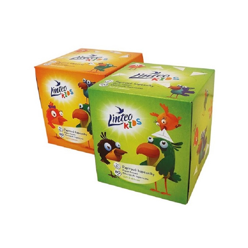 Chusteczki higieniczne Linteo Premium BOX kids 80szt.Chusteczki higieniczne Linteo Premium BOX kids 80szt.