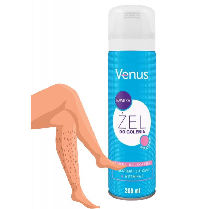 Żel do golenia ALOES Venus 200ml skóra wrażliwaŻel do golenia ALOES Venus 200ml skóra wrażliwa